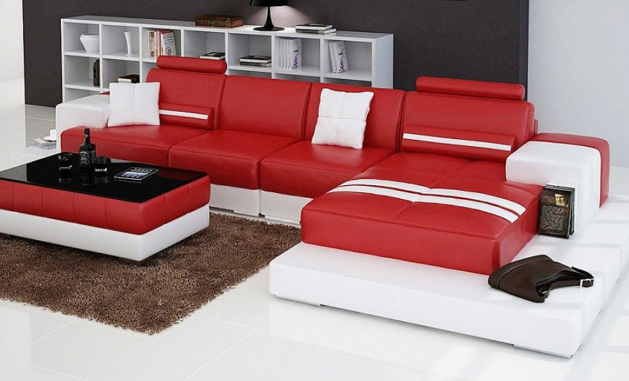 Forrey3SC- Leather Sofa Lounge Set